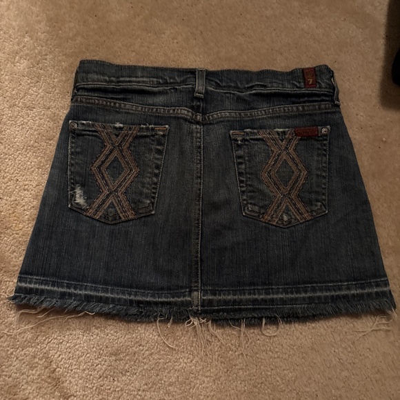 7 for all mankind denim skirt - Picture 2 of 2